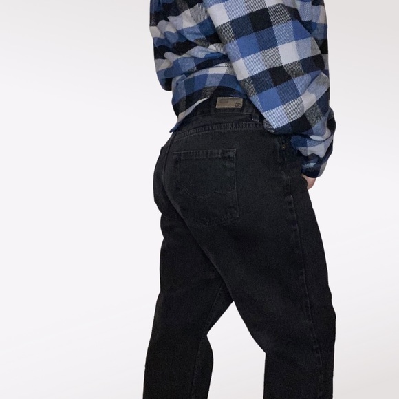 Vintage Denver Hayes Straight Leg Black Jeans - Picture 2 of 16